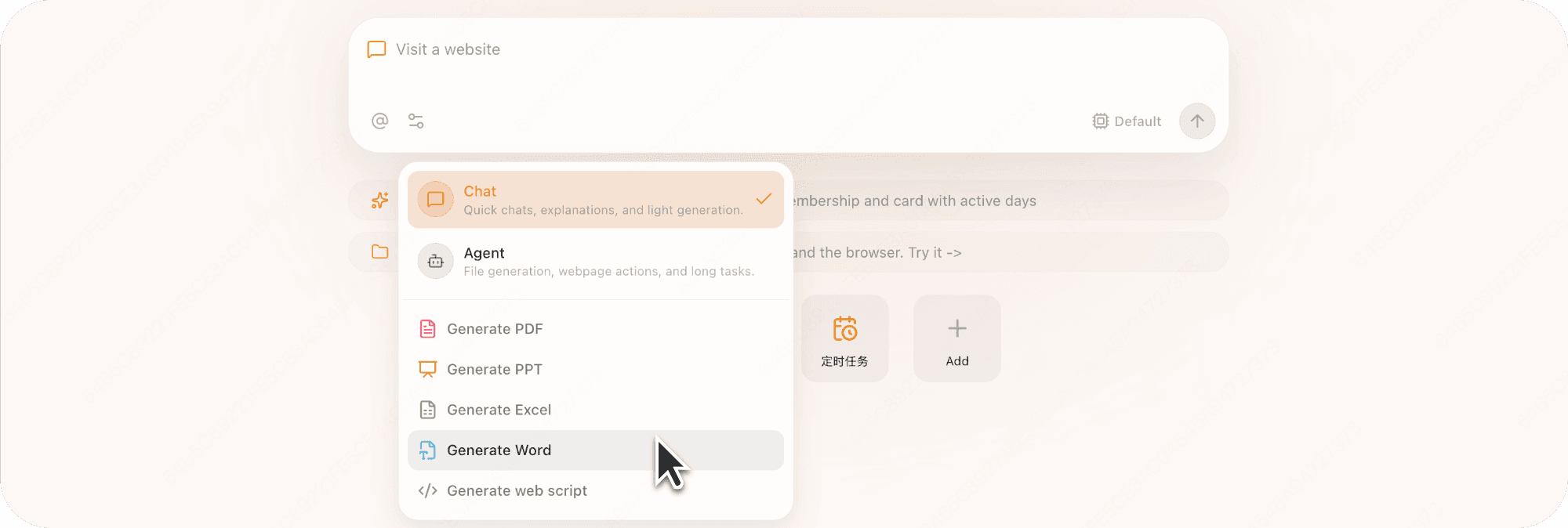 Generate scripts